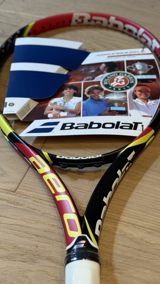 NEW Babolat Aeropro Drive 2015 Roland Garros French Open (4 3/8