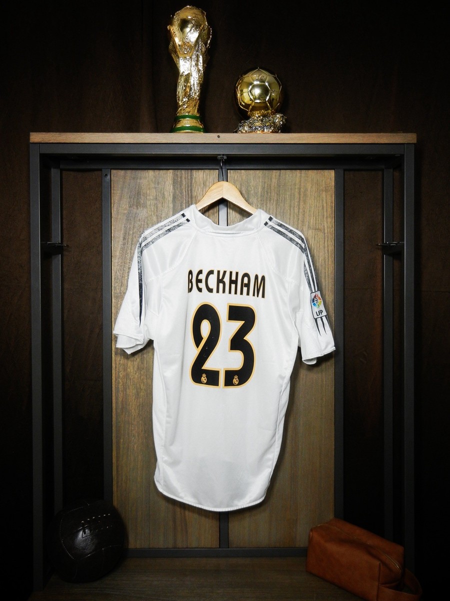 Real Madrid 2004/05 Home Jersey – David Beckham #23 – Medium
