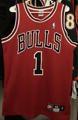 Jamal Crawford Authentic Pro Cut Chicago Bulls NBA Jersey Men 40 M