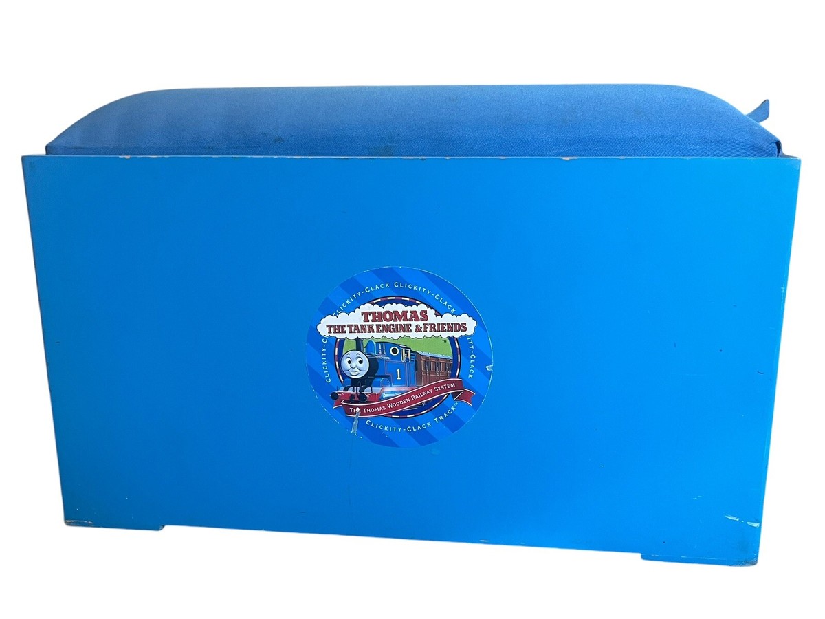 Thomas & Friends Wooden Storage Bin with Cushioned Seat & Wood