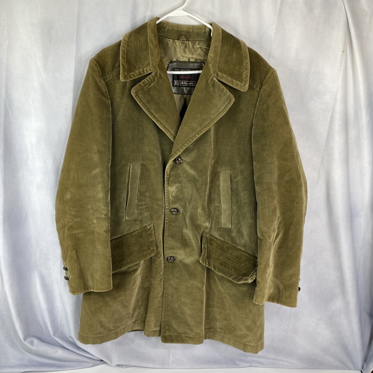 Vintage Sears The Country Coat Green Corduroy Barn/Field Jacket 42