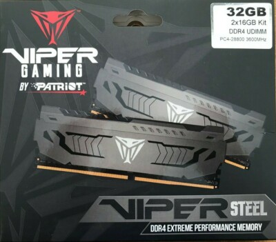 Patriot VIPER - PVS432G360C8K - Steel 32GB (2 x 16GB) DDR4 SDRAM