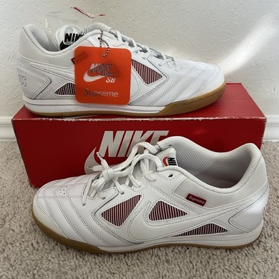 Nike Supreme x Gato SB White Size 9.5M / 11W AR9821 116 New | eBay