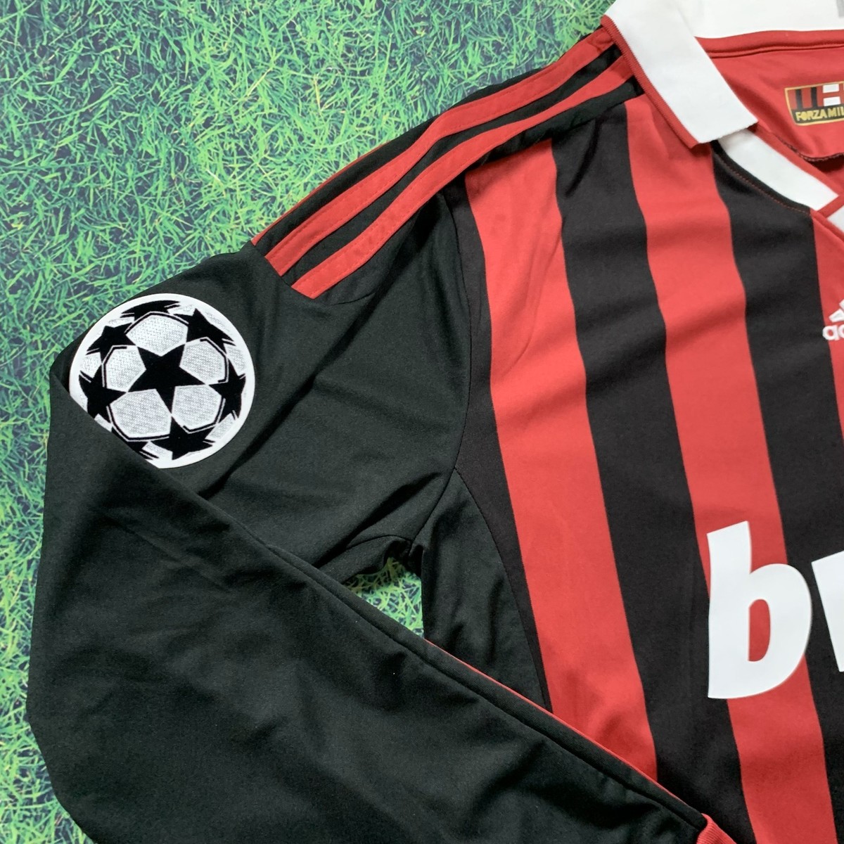Inzaghi #9 AC Milan 2009/10 Long Sleeve Home Jersey | Retro Shirt
