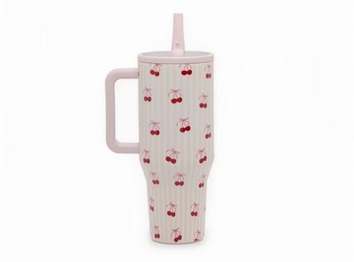 HydroJug Traveler 32oz Leak-Proof Insulated Bottle Sweet cherry