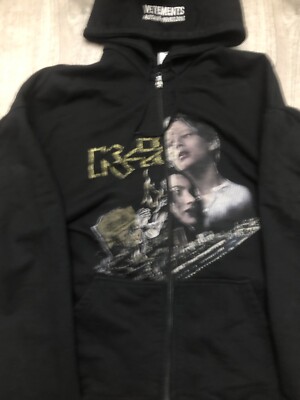 Vetement Titanic Fw18 -K Hole Zip Up Hoodie Small | eBay