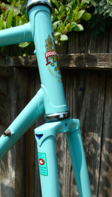 57cm Bianchi Brava vintage steel frame-set. Refinished + Extras | eBay