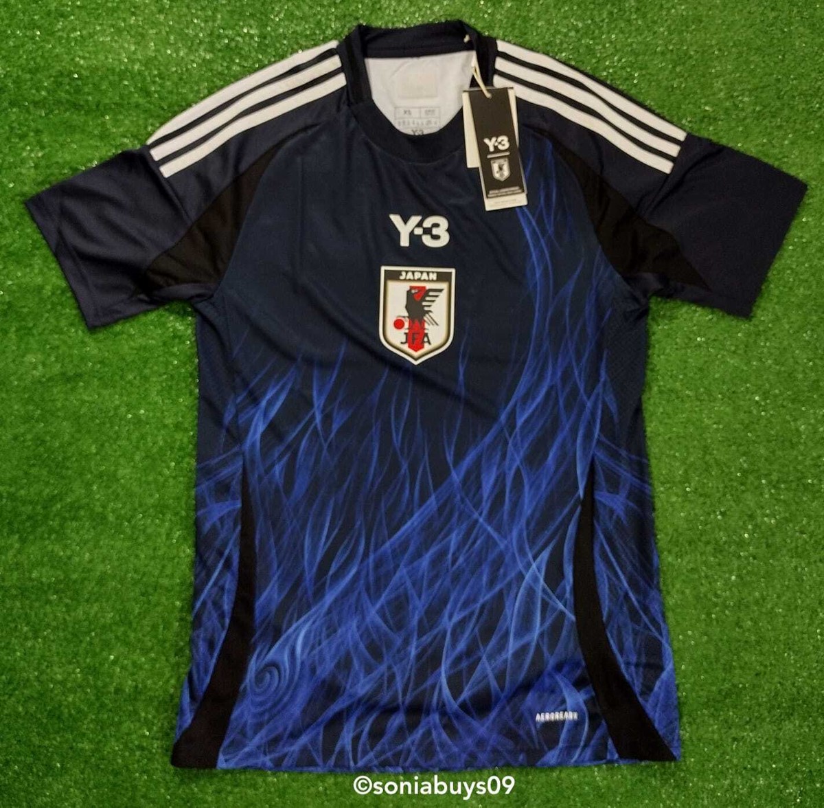 Adidas Y-3 Japan Home Soccer Jersey, Legend Ink, Size XS | eBay