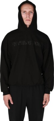 Size 2 - YEEZY GOSHA BLACK DOGS HOODIE BLACK - IN HAND READY TO