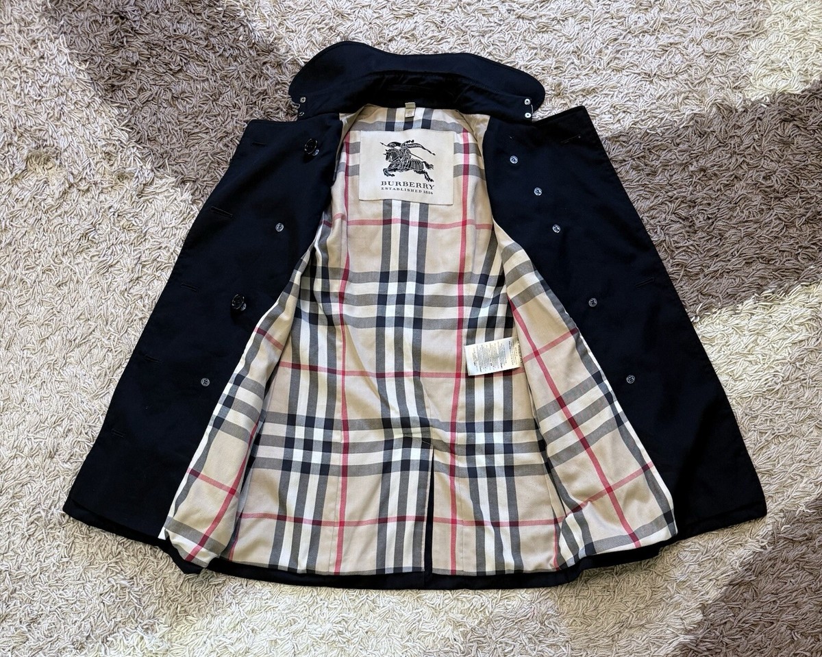 Burberry Prorsum Women's Black Short Trench Coat Jacket size 4 | eBay