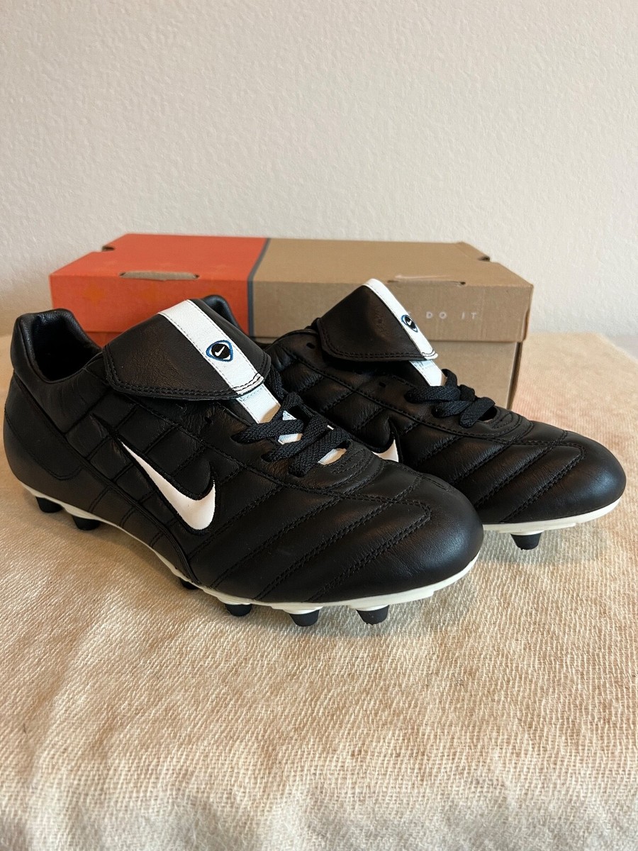 Nike Tiempo Premier FG-E Black/White-International Blue/Noir