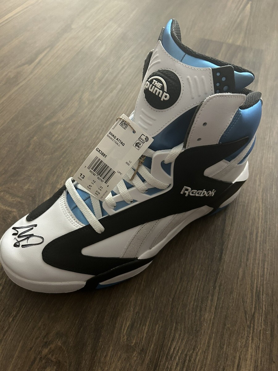 Shaquille O'neal Signed The Pump Shaq Attaq Reebok Shoe Size 13