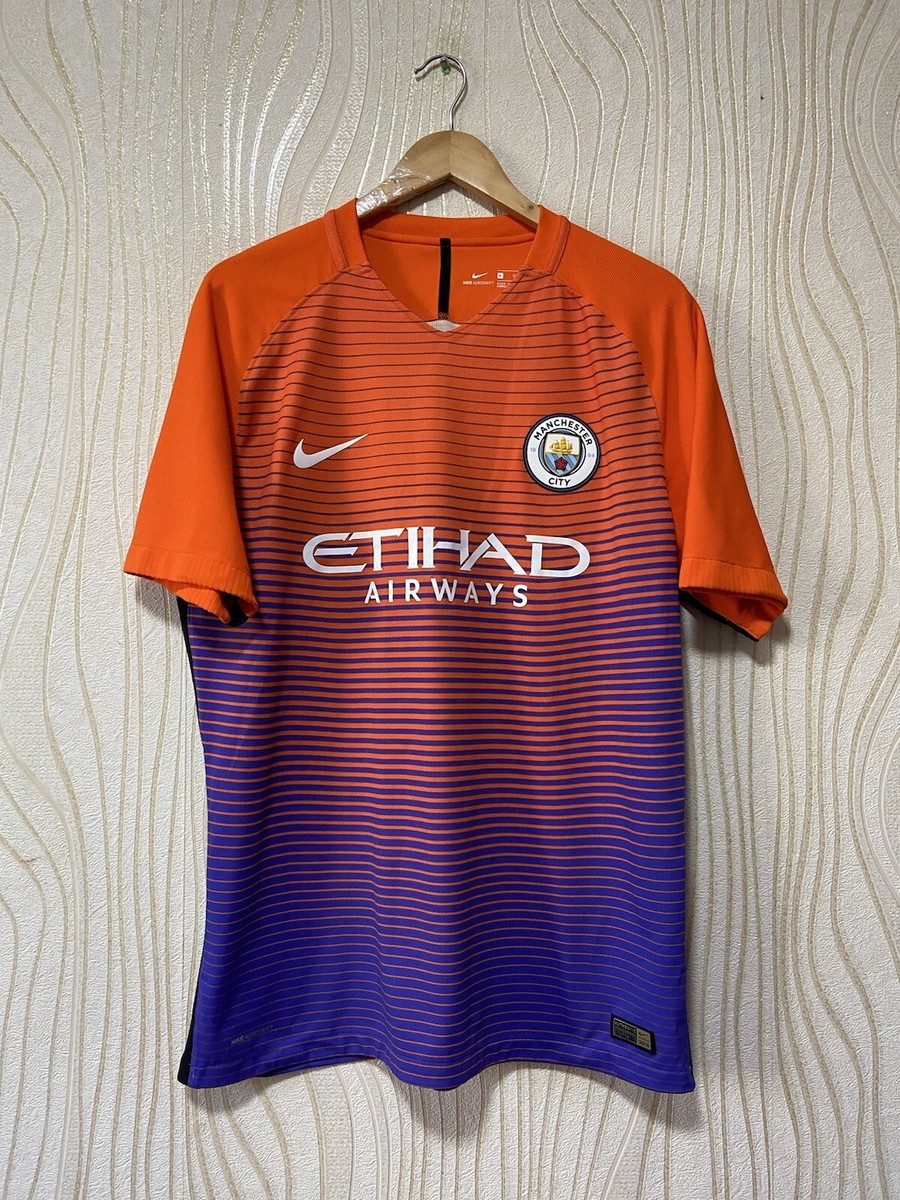MANCHESTER CITY 2016 2017 AWAY FOOTBALL SHIRT SOCCER JERSEY NIKE