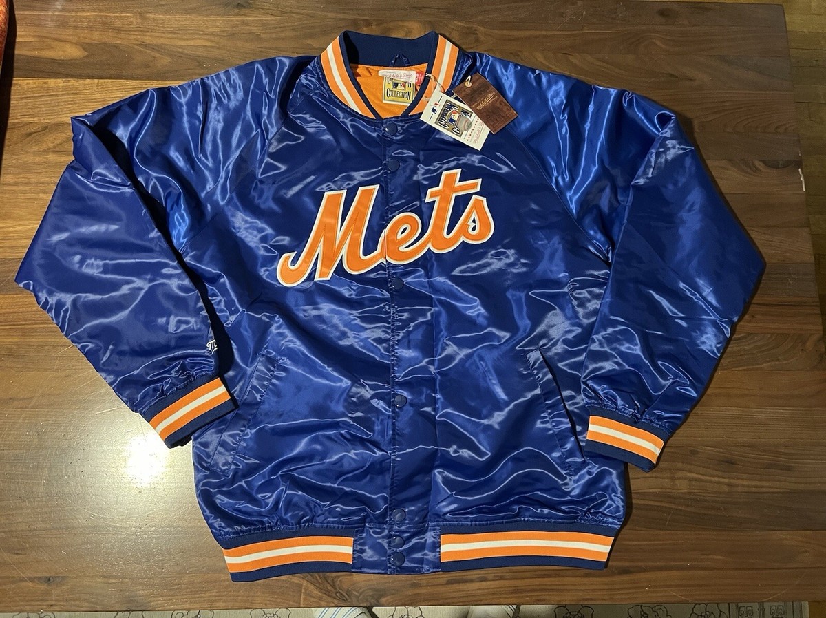 Men's New York Mets Mitchell & Ness Royal Lightweight Satin Full