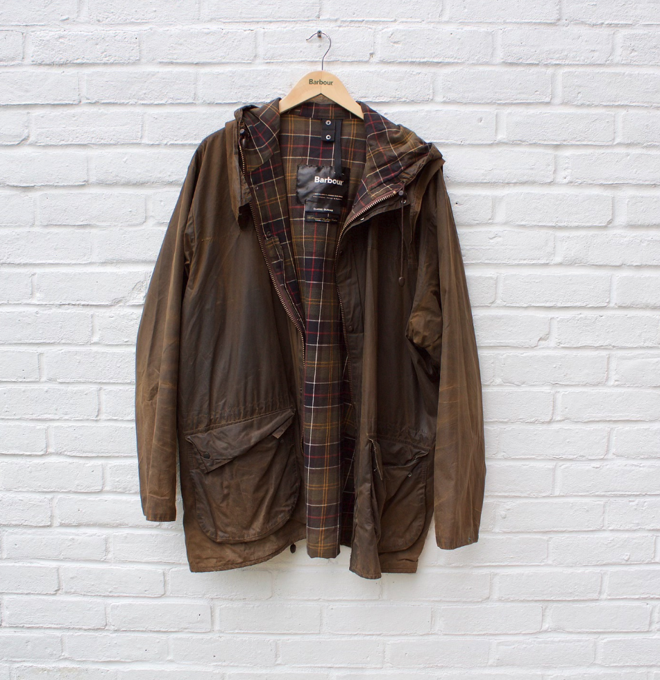 Barbour Classic Durham Wax Jacket MSRP$465 in Olive British Luxury