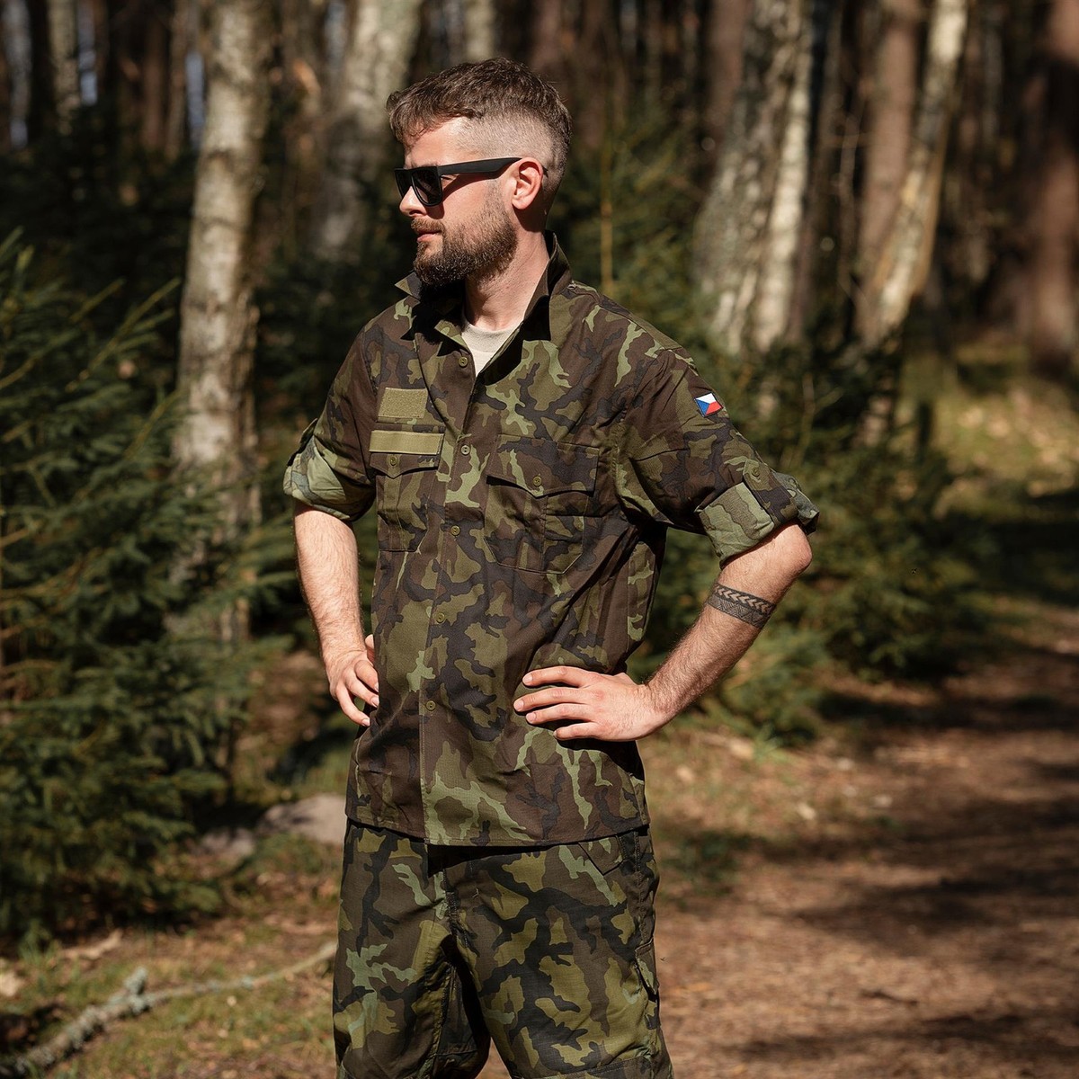Genuine Czech army shirt Woodland camo vz 95 field uniform