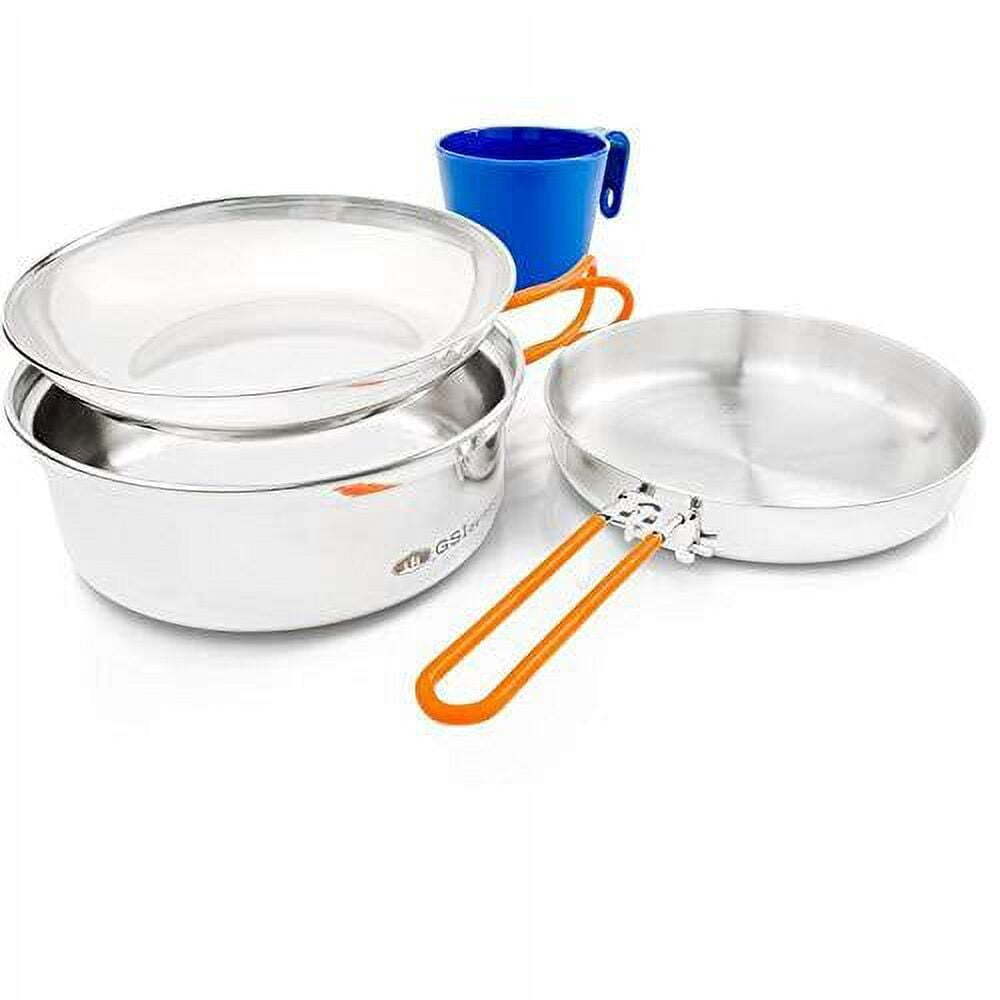 Outdoor Glacier Stainless 1 Person Mess Kit For Camping