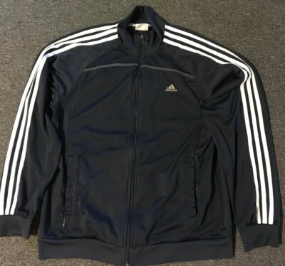 Men's Adidas Clima365 Track Jacket M Black Striped Vented