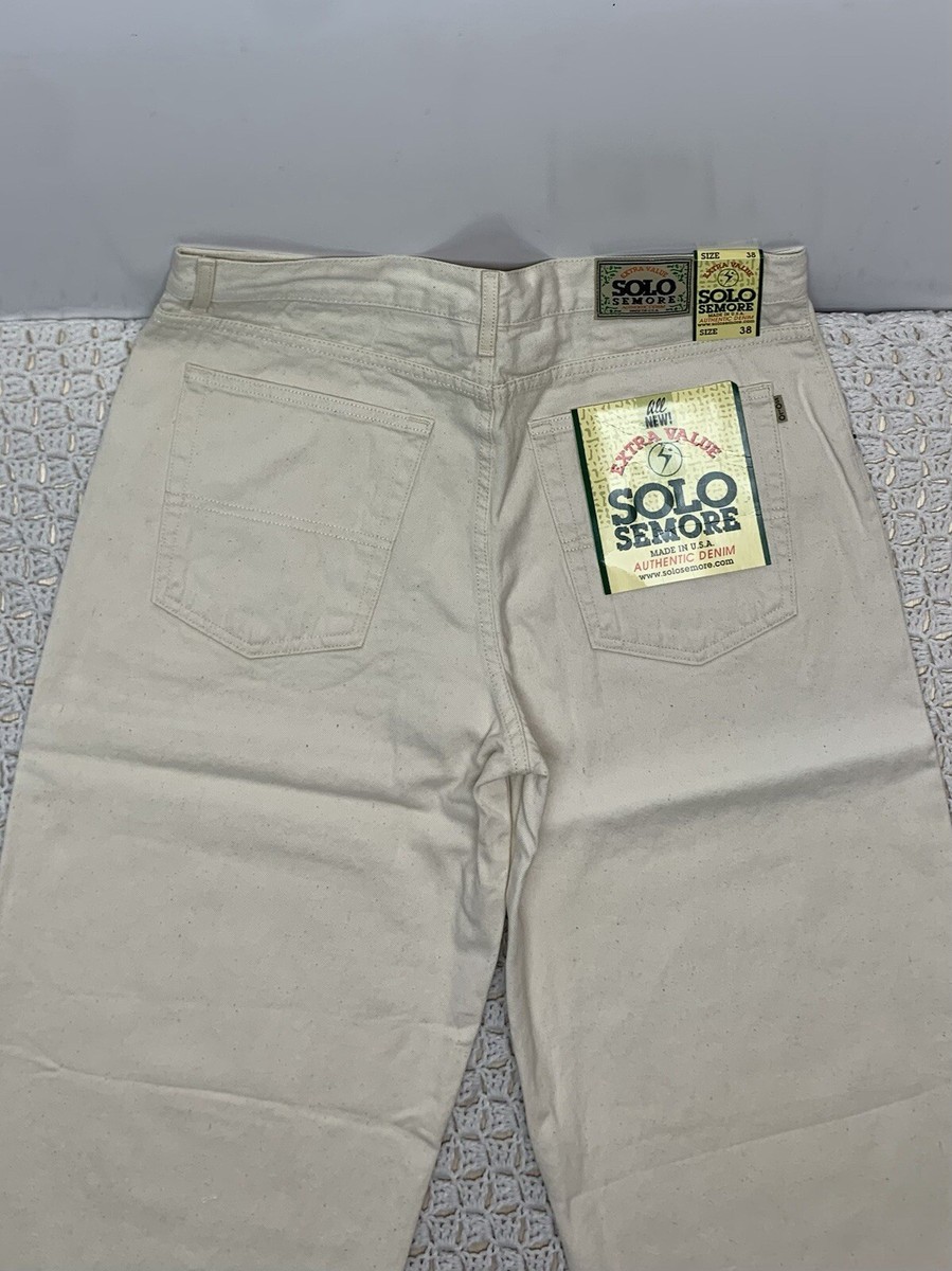 Vtg 90s Solo Semore Jeans Mens Tag 38 Approx 35x33 Wide Baggy