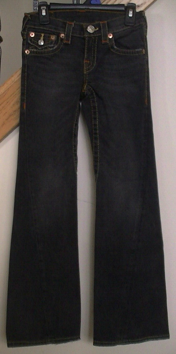 True Religion Joey Twist Flare Black Jeans Girls' Size 10 | eBay