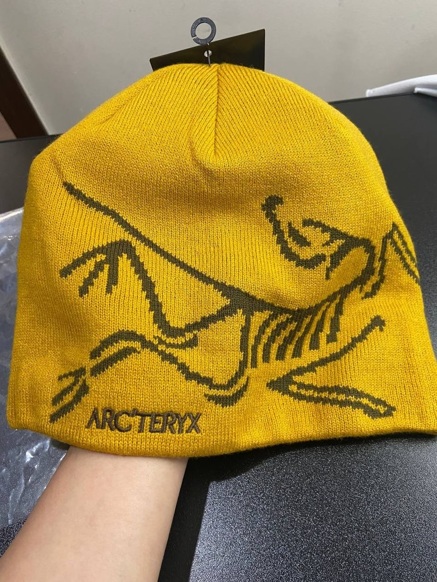 Arc'teryx Bird Head Toque Beanie Yellow Merino Wool Winter Hat