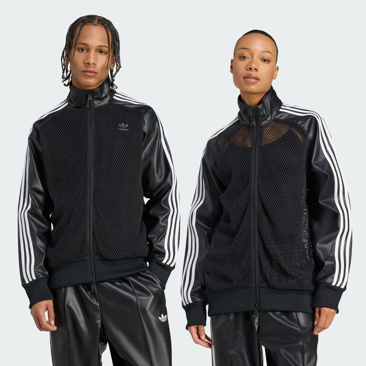 adidas x Jeremy Scott faux leather Mesh Track Top JY2016 Japan