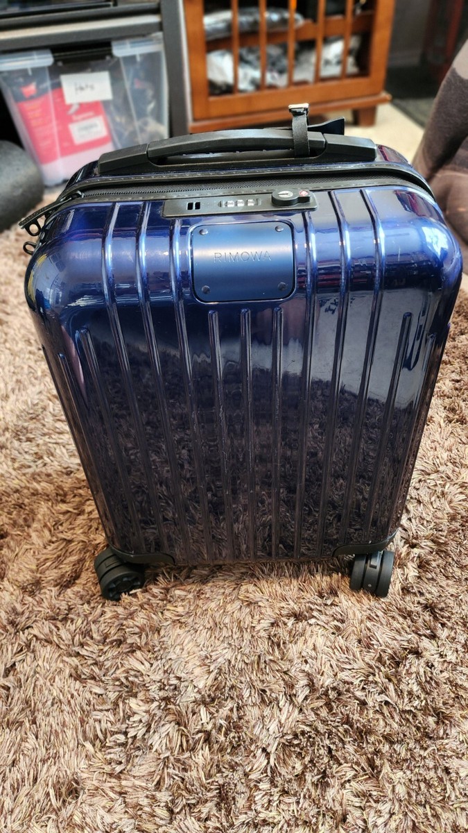 RIMOWA Suitcase Blue Not Aluminum Cabin Carry On Small Luggage 17