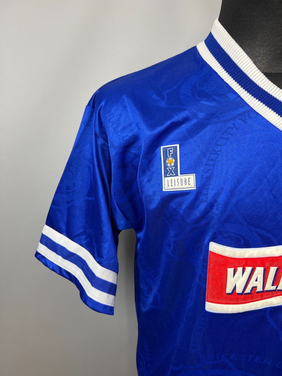 LEICESTER CITY 1996 1998 HOME SHIRT FOOTBALL SOCCER JERSEY FOX