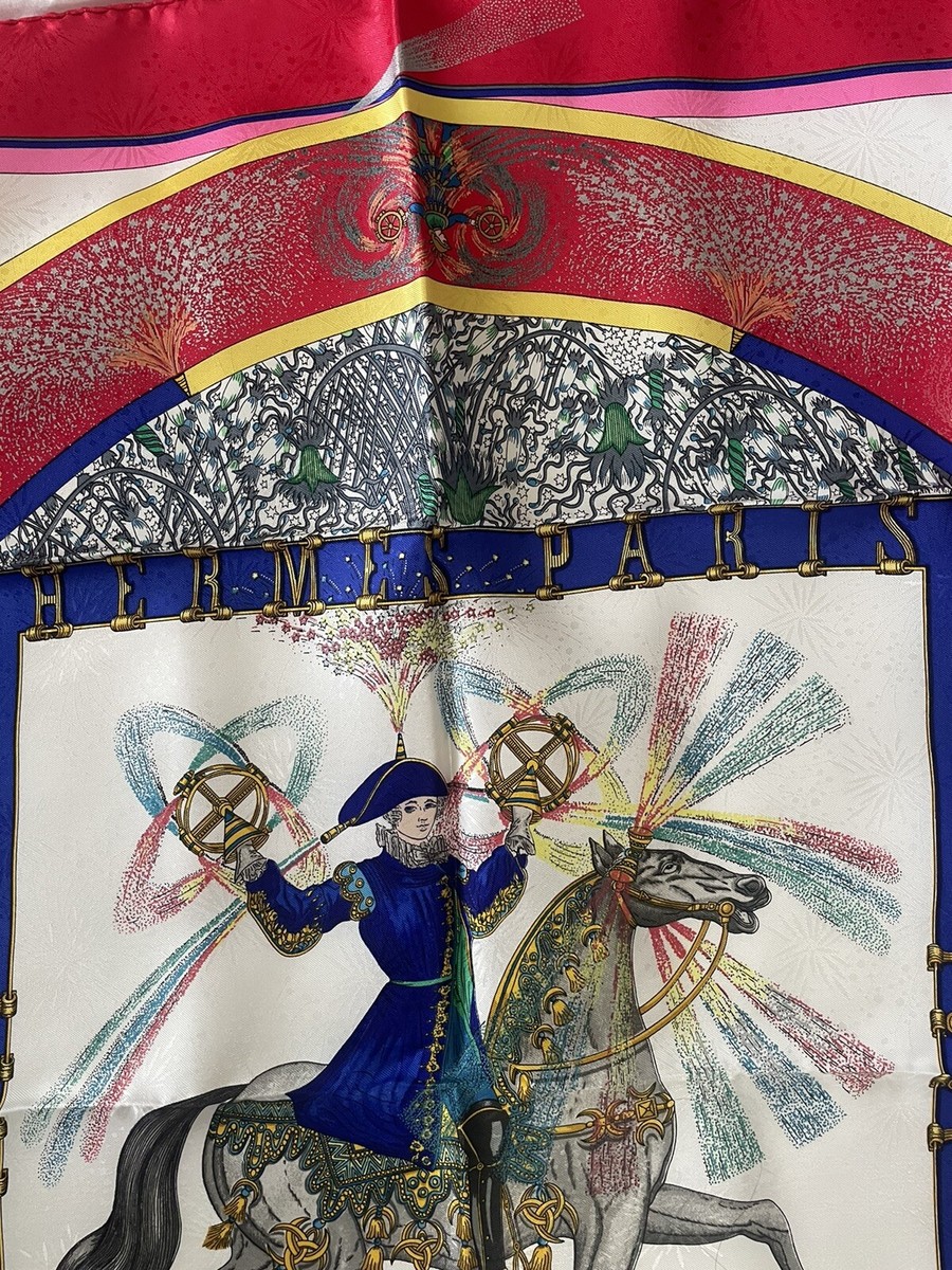 HERMES FEUX D'ARTIFICE SCARF MINT | eBay