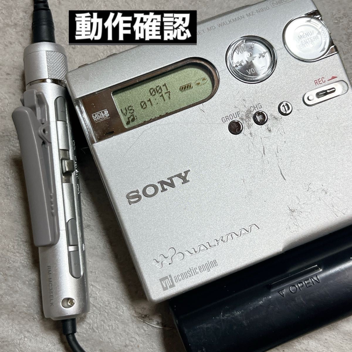 Tested Sony MZ-N910 MD Walkman Silver | Japan | New 80min MD Disc