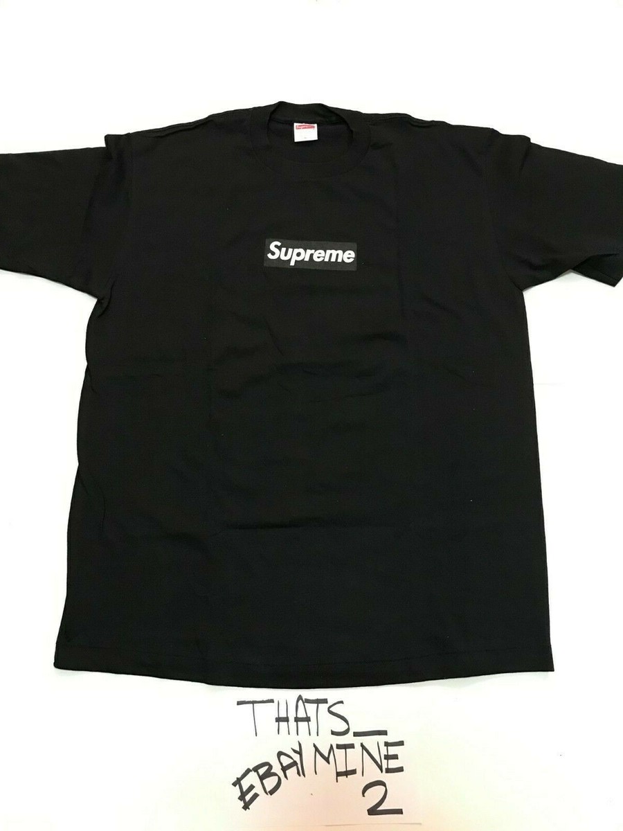 1998 Supreme Box Logo Black Black Tee Size XL BNWOT RARE | eBay