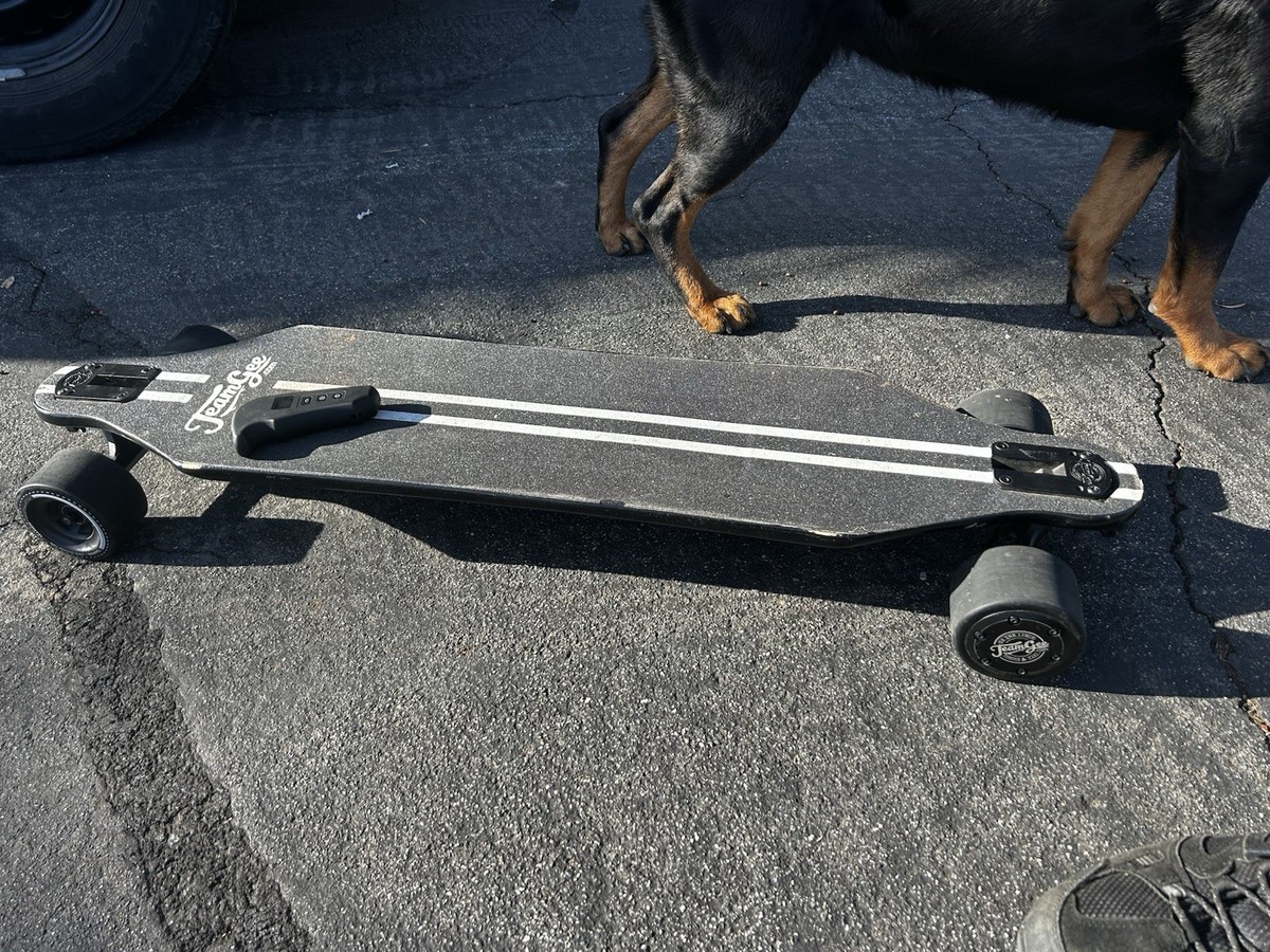 TEAMGEE ELECTRIC SKATEBOARD LONGBOARD RED & BLACK | eBay