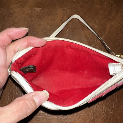 Y2K Coach Poppy Logo Rare Flower Wristlet Mini Pouch Wallet W