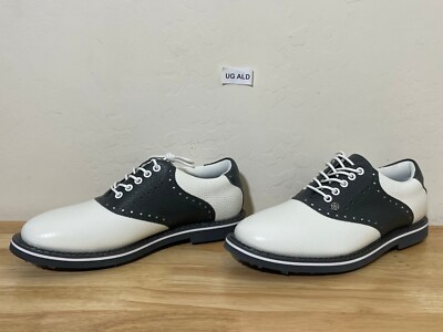 G/FORE Saddle Gallivanter White/Charcoal Golf Shoes Sz Mens 9.5