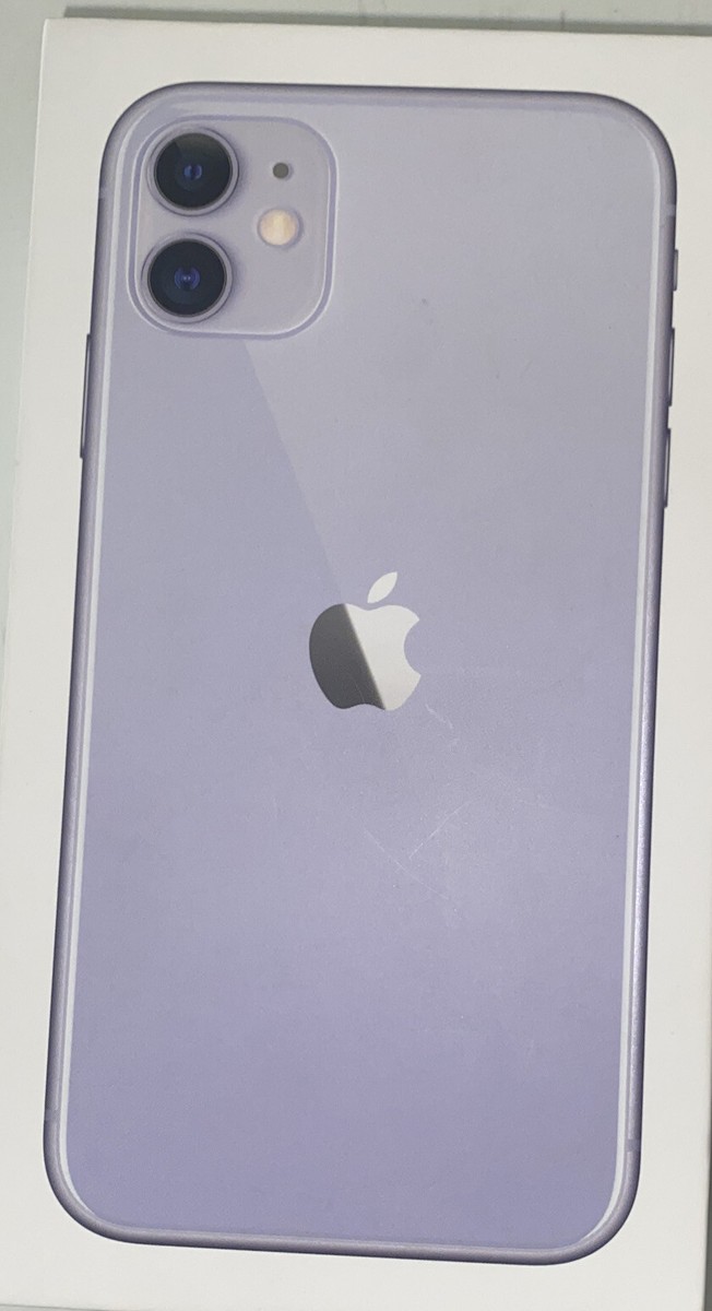 BOX ONLY. Apple iPhone 11 Purple 64 GB Empty Retail Box Original