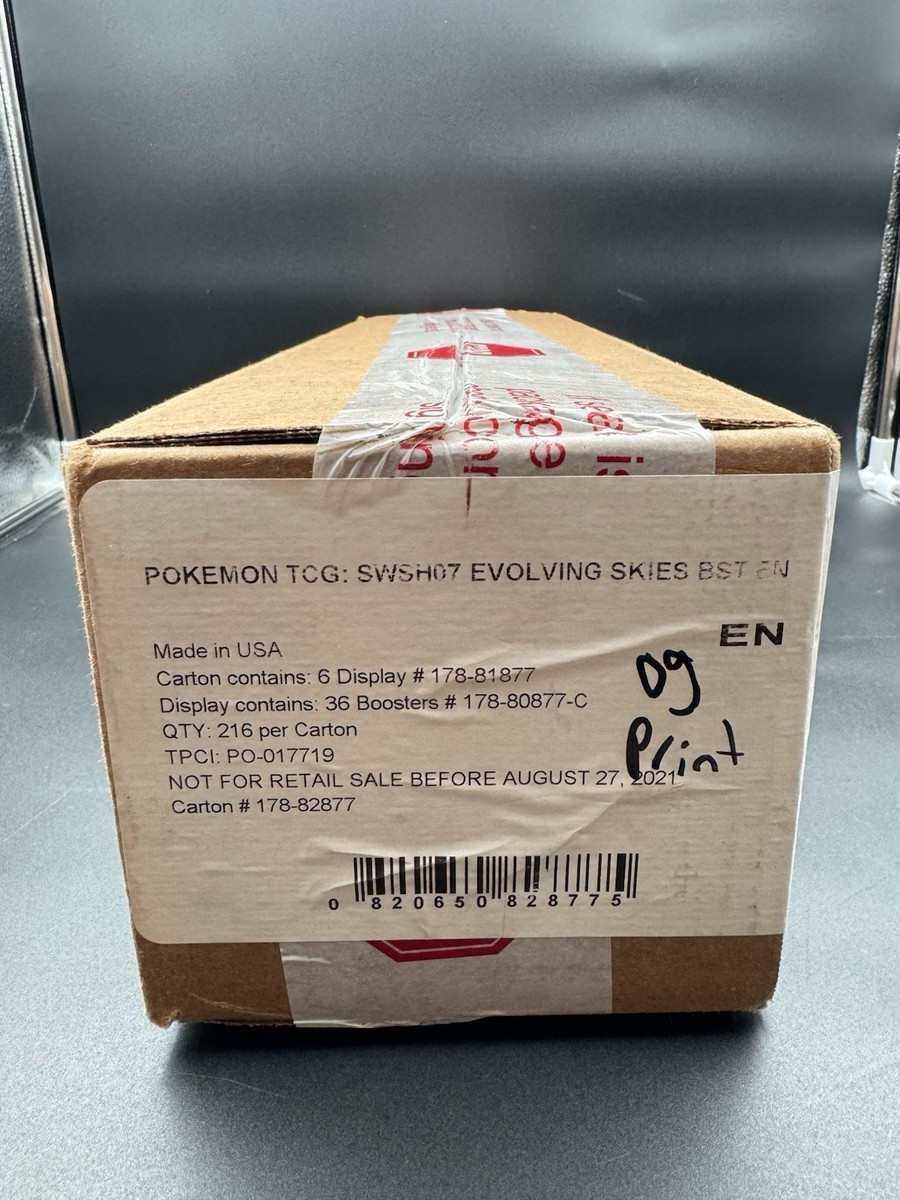 Pokemon Evolving Skies Sealed Booster Box Case Factory New 6