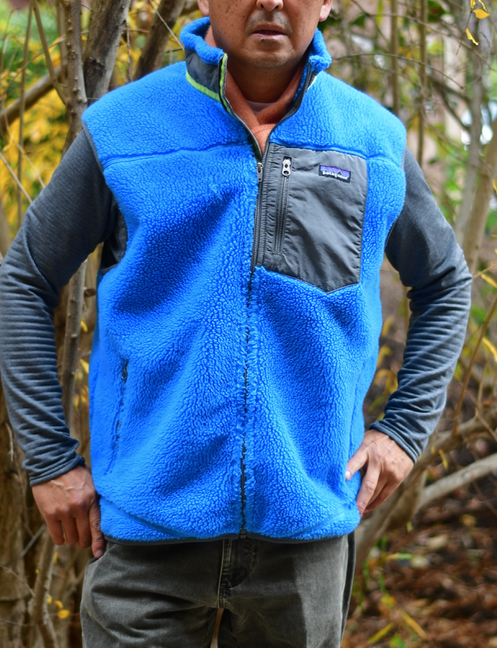 Patagonia Vintage Retro X Deep Pile Fleece Vest Size: xLarge Blue