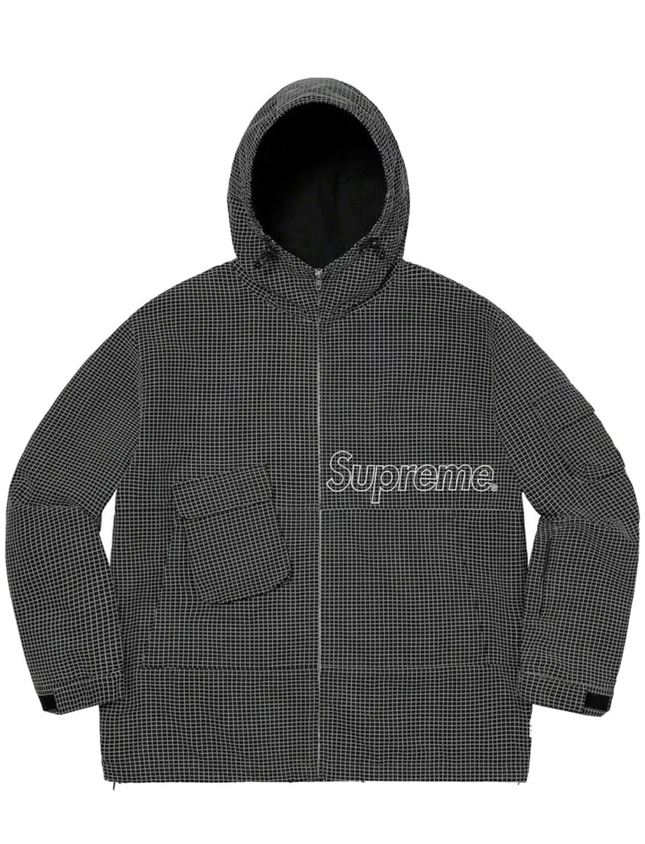 SUPREME Ripstop Utility Jacket Hooded SS20 Black Small (S) | eBay