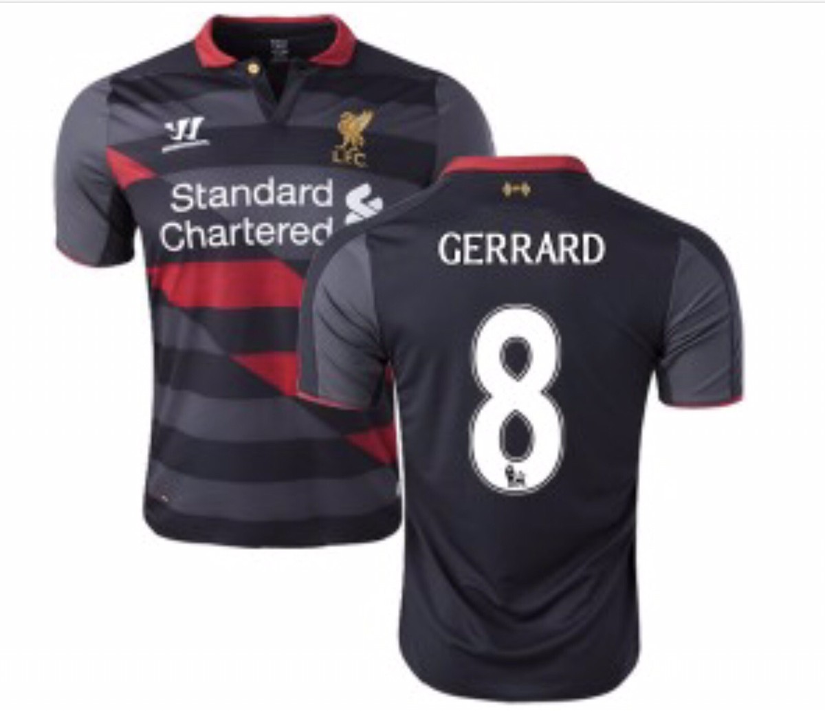 Liverpool FC 3rd Kit 14/15 Warrior Champions League Jersey Gerard