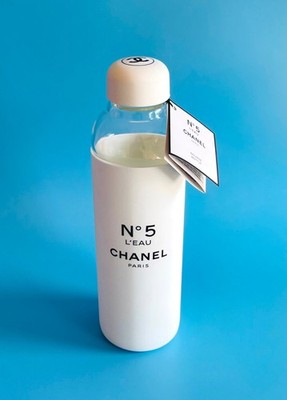 Chanel No. 5 Factory Collection L'Eau Glass Water Bottle + Gift