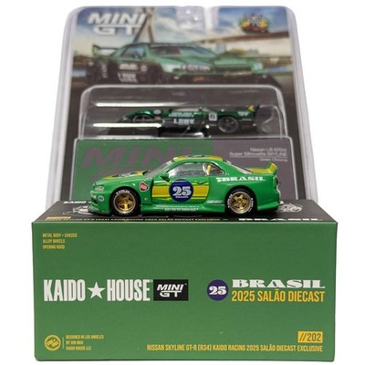 Kaido House and Mini GT Set Salao DieCast 6 2025 Nissan R34