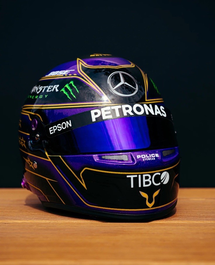 LEWIS HAMILTON ABU DHABI 2020 MINI BELL HELMET REPLICA 1:2 NEW | eBay
