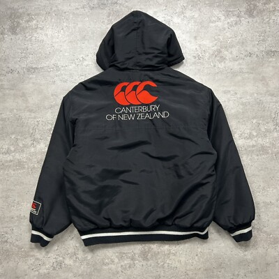 VTG NEW ZEALAND ALL BLACKS RUGBY CANTERBURY PUFFER JACKET SIZE M