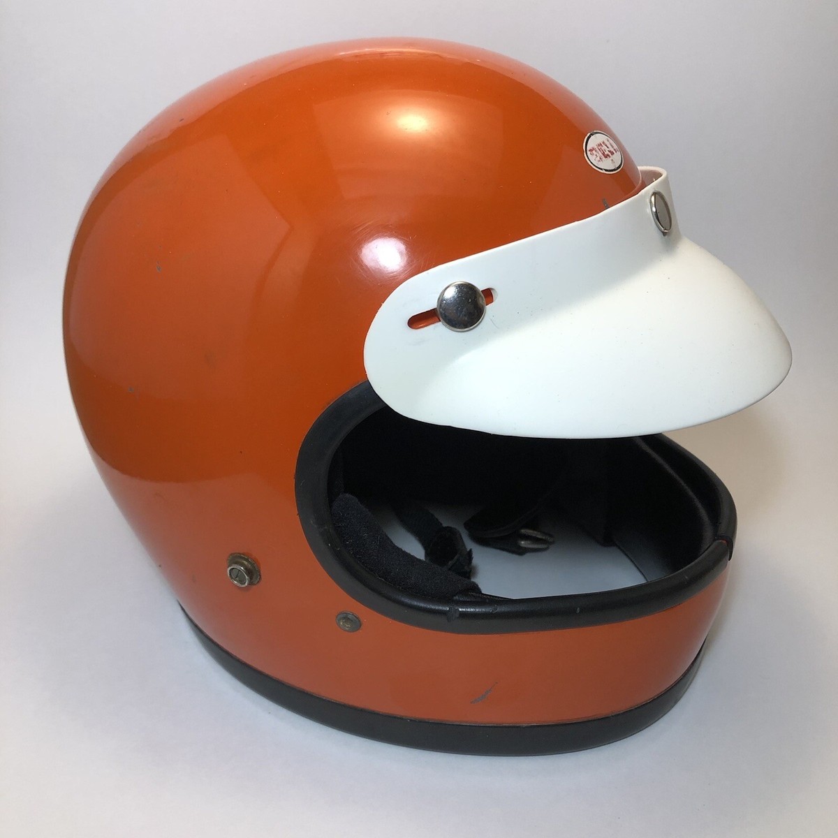 Vintage 1975 Orange BELL Star 120 Helmet | eBay