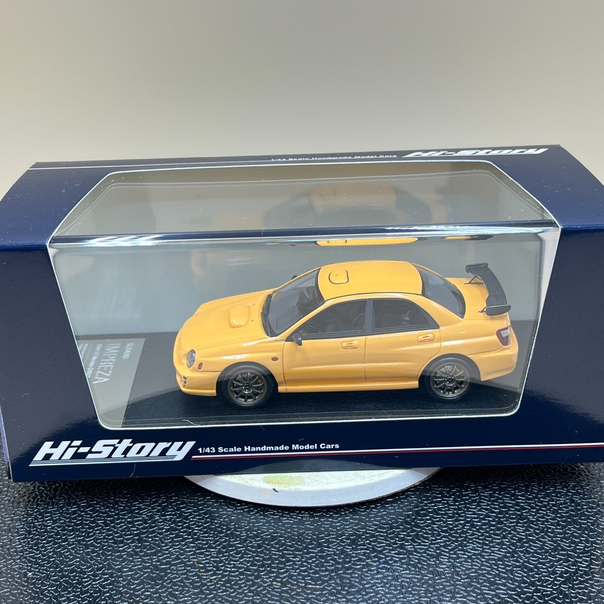 Hi-Story 1/43 Subaru Impreza S202 STi Version 2002 yellow HS402YE