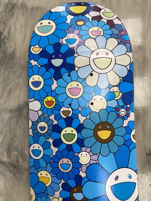 村上隆 Multi Flower 8.0 Skate Deck/Blue Takashi Murakami In