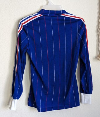 VINTAGE FRANCE Long Sleeve 1980/1982 HOME FOOTBALL SHIRT SOCCER