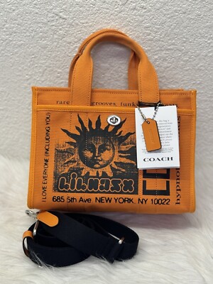 NWT COACH THE LIL NAS X DROP CARGO TOTE 26 CP959 SUN BRIGHT