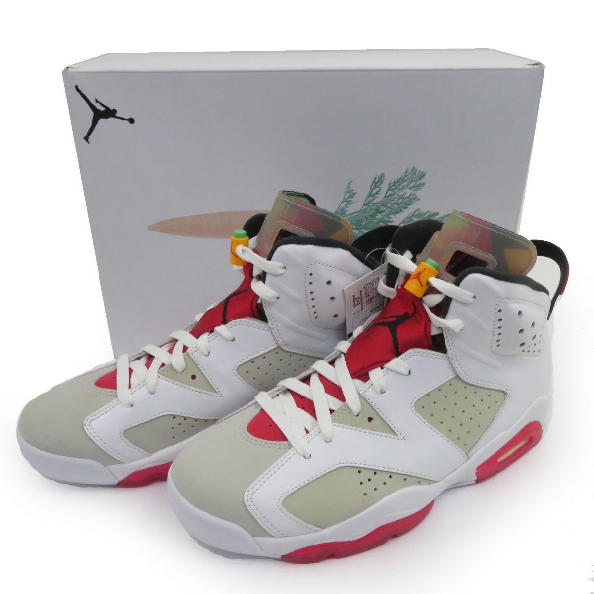 Nike Air Jordan 6 CT8529-062 Retro Hare Silver True Red Neutral