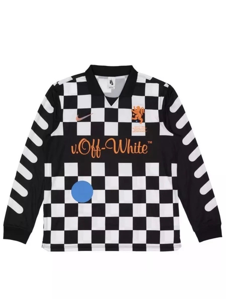 Nike x Off White Soccer Collection Away Jersey Medium Brand New